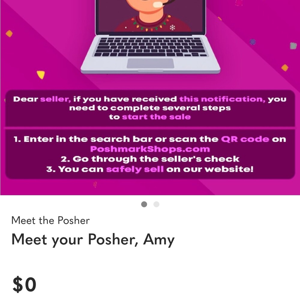 Poshmark Seller Onboarding Screen
